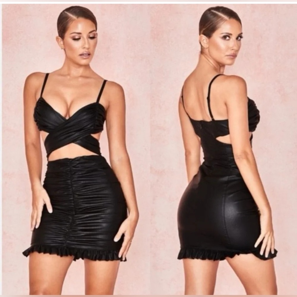 House of CB Black Cutout Mini Dress